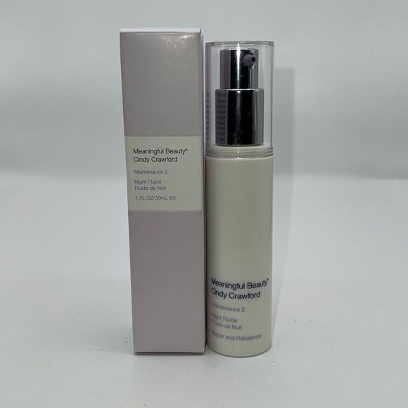 Meaningful Beauty Maintenance 2 Night Fluide by Cindy Crawford 1 oz New Unused - Picture 1 of 6